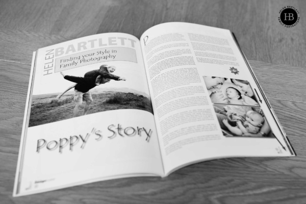 London fine art family photographer Helen Bartlett appears on the pages of Professional Imagemaker.