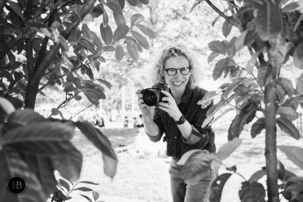 family photographer Helen Bartlett pictured at work