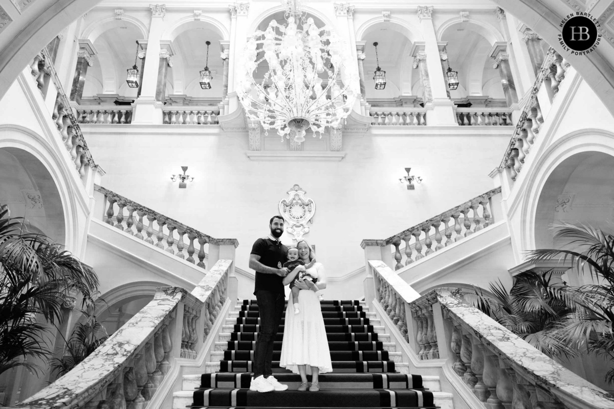 family-portrait-grand-staircase-raffles-hotel-london