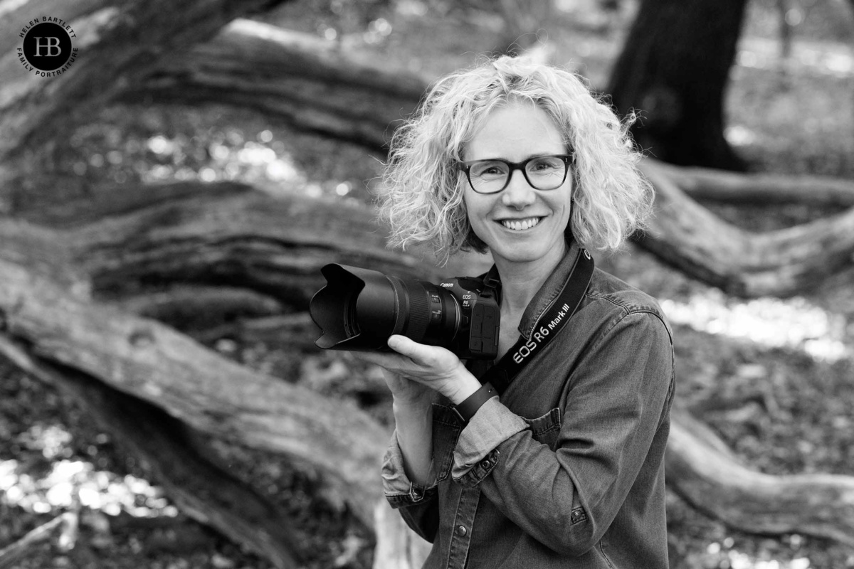 Canon Ambassador Helen Bartlett holding Canon EOS R6 Mark III camera