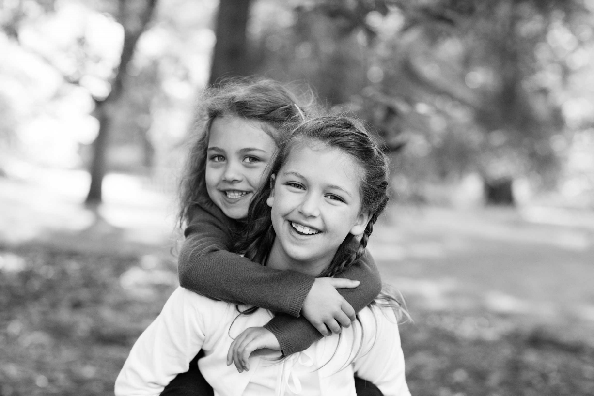 Kew black and white family portraits by London professional photographer Helen Bartlett.