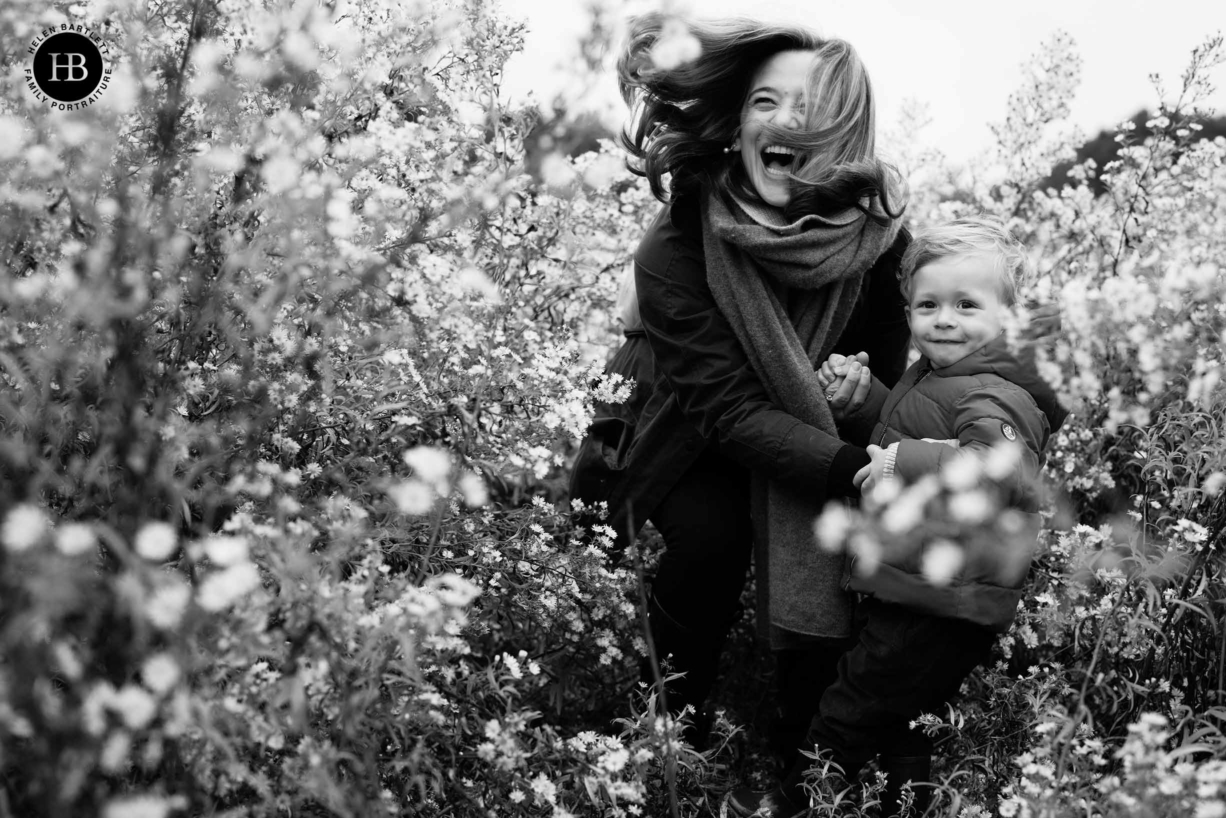 a fun family photograph on hampstead heath