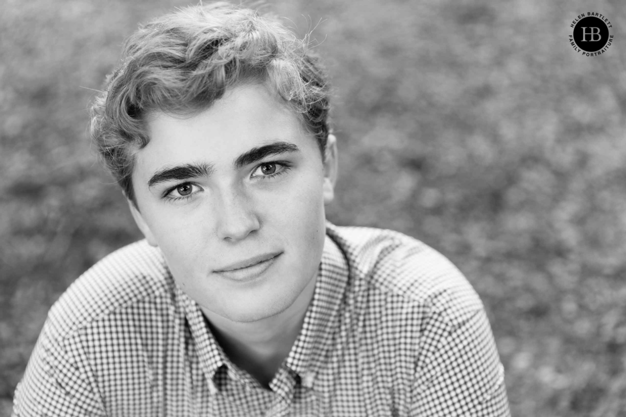 headshot portrait boy at kew gardens