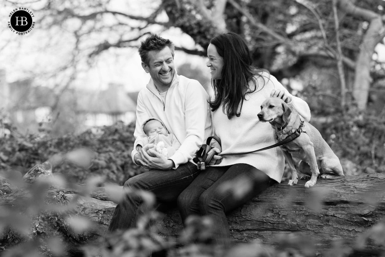 newborn-photography-with-dog-streatham-tooting