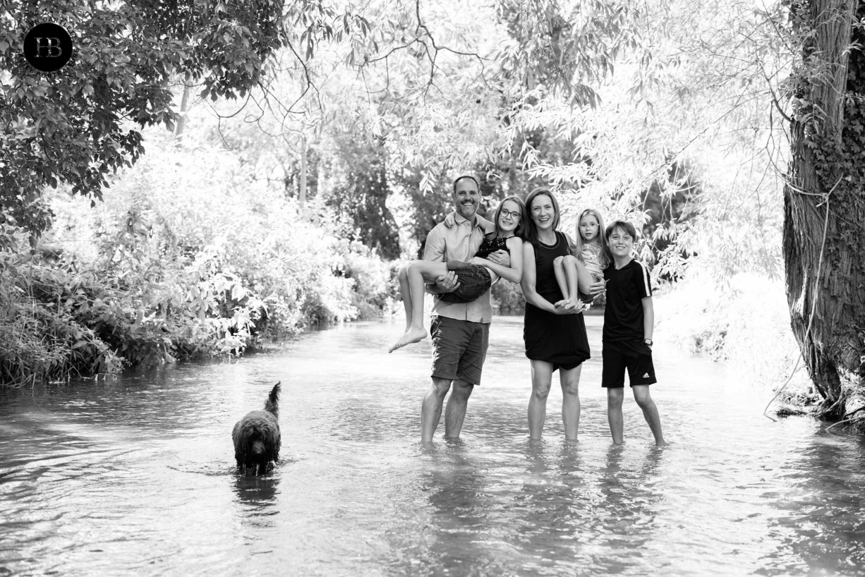 family-group-shot-in-stream-cotswolds