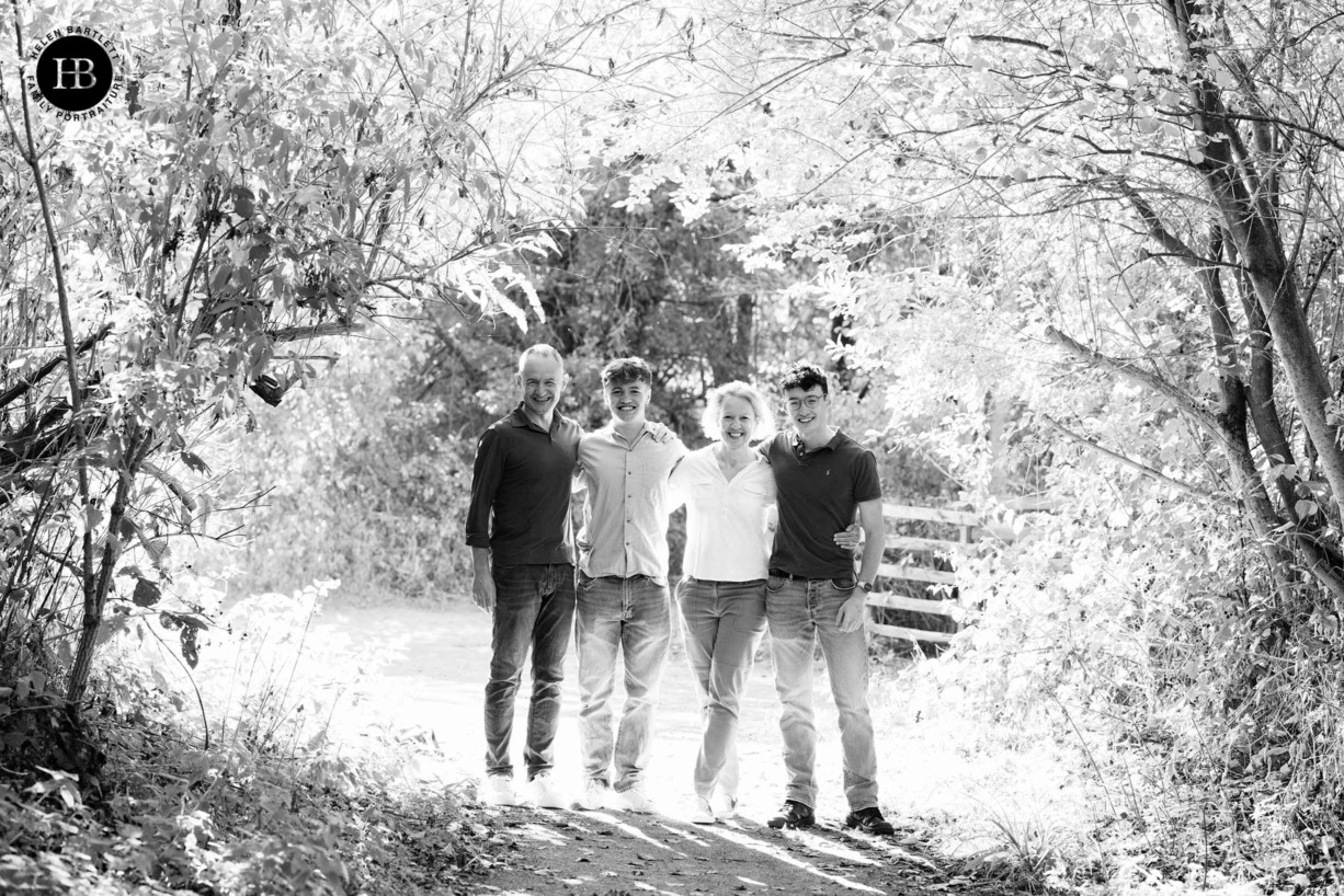 family-photo-shoot-sunlit-woodland