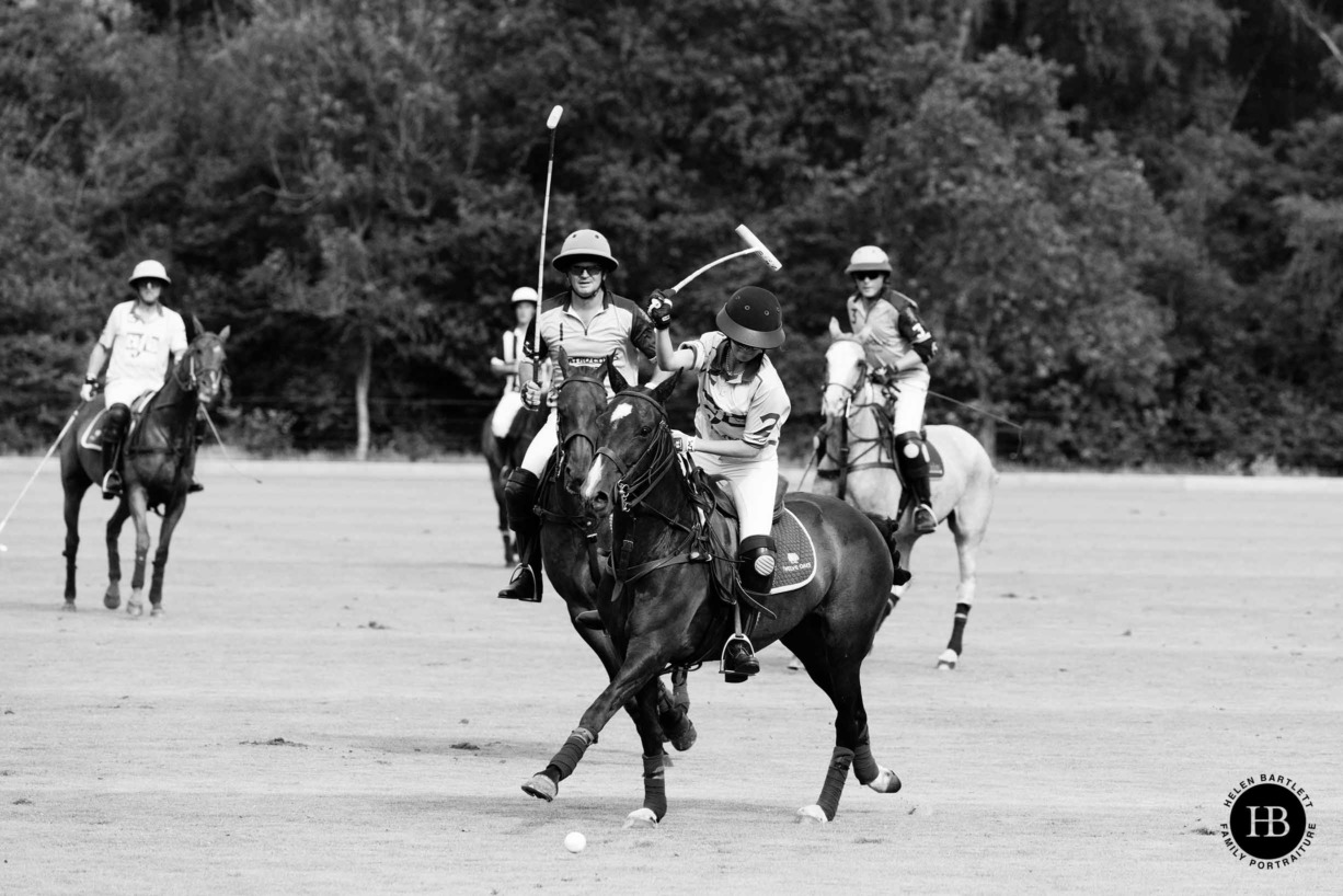 black-and-white-photo-polo-match