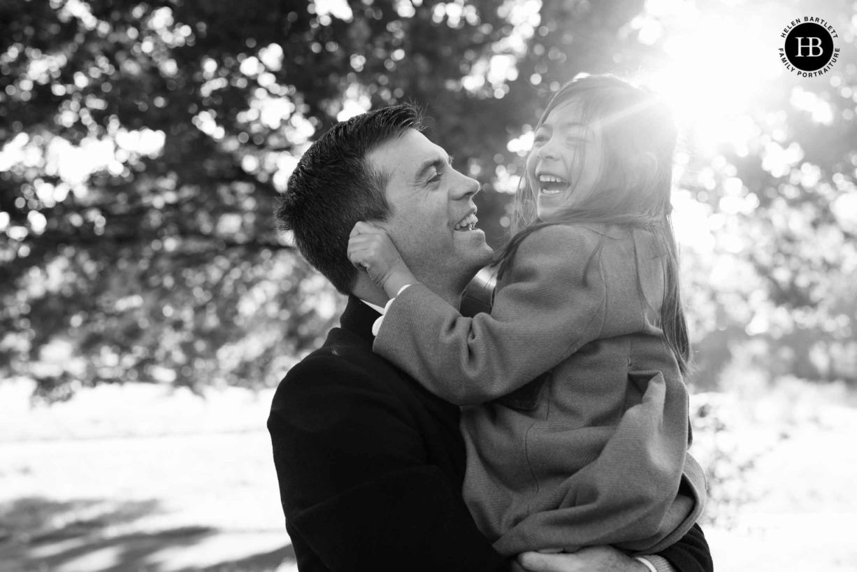 father-daughter-laughing-autumn-photo-shoot-clapham